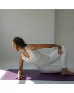 Коврик для йоги — Lotos Purple, с уроками от Елены Маловой